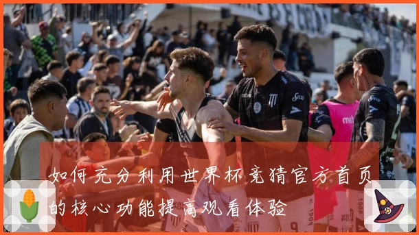 如何充分利用世界杯竞猜官方首页的核心功能提高观看体验